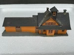 Vintage Scale Pola Train Depot Railroad Station Passenger Orange Gray. Fixed Price $10.68.