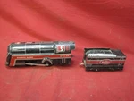 Wyandotte Tin Locomotive Train 970 Engine & Coil Tender. Fixed Price $31.99.