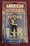 American Diorama Figure 1:24 Saving Life Fireman With Child (AD-77510). Fixed Price $8.99.