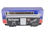 Usa Trains R19043B Burlington Simulated Steel Box Car (black/silver) #30707 Ex. Fixed Price $52.79.