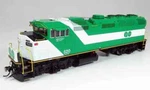 Rapido #19501 Ho Scale F59PH - Go Transit (phase 1) #520. Fixed Price $289.99.