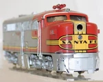 Lifelike Proto 2000 #21653 Santa PA-1 Atsf Diesel Engine 52 Runs Ho Warbonnet. Fixed Price $89.00.