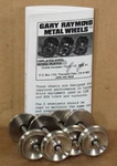 Gary Raymond Nickel Plated Rea Double Insulated Metal Wheels (4) G-scale/gauge. Fixed Price $36.99.