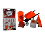 Construction Set 1:24 Scale Diecast Diorama Hobby Gear Cones Bucket Drum. Fixed Price $7.21.