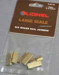 Lionel 8-82102 Scale Brass Rail Joiners (bag Of 6). Fixed Price $5.99.