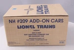 Lionel 1608AO Gauge New Haven B-unit And Passenger #209 Add-on Cars Mt/box. Fixed Price $202.99.
