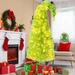 5FT Artificial Christmas Tree Xmas Holiday Whimsical Pre-lit Green With .... Fixed Price $83.88.