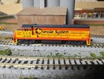 Atlas 44501 Scale U25-B Diesel Locomotive Chessie System C&o 8108 Dc. N119. Fixed Price $130.00.