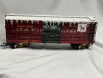Aristocraft Trains Stock Car ART-46125 Christmas W/ Box Ln. Fixed Price $45.00.