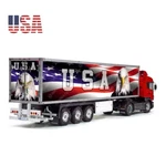 1/14 Tamiya 56319 56302 Scale Reefer Box Trailer Usa Flag Patriotic Decals. Fixed Price $52.54.