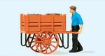 Preiser 28131 Ho Scale Individual Figure Worker Pushing Handcart With. Fixed Price $9.99.