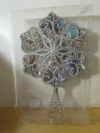 New Silver Smart Living Snowflake Christmas Tree Topper Fun Pretty Decorations. Fixed Price $5.99.