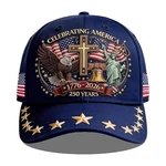 250TH Anniversary Usa Hat American Flag Adjustable Baseball Cap For Women. Fixed Price $15.80.
