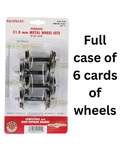 Bachmann 92421 Large Scale Case Of 6 Standard Metal Wheel Set (4 Per Card) New. Fixed Price $106.00.