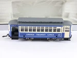 Mehano Rso Ho United Transit Lines 50 Blue Illuminated Trolly Train Car. Fixed Price $7.50.