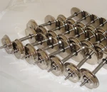 5 Pair 10 Axles Of Worlds Best Roll-ez Silver Chrome Metal G Scale Train Wheels. Fixed Price $99.95.