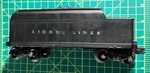 Lionel Lines 671W Tender W/whistle. Our XS294. Fixed Price $50.00.