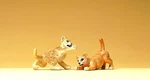Preiser 47507 Animals - Lion Cubs Figures (set Of 2). Fixed Price $18.99.