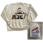 Vtg 90 Jerzees Christmas Sweater Made In Usa Size Xl Santa Workshop W/bell. Fixed Price $15.99.