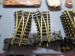 3-ARISTO-CRAFT Trains #1 G Scale Brass Left Manual Switch(price Each). Fixed Price $25.00.