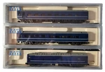 Scale Kato Japanese 3-PASSENGER Car Set Rapido Couplers #1. Fixed Price $79.99.