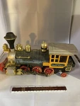 1981 Denver Express Bump N' Go New Bright Scale Battery Floor Train Locomotive. Fixed Price $19.99.