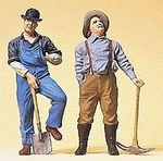 Preiser Standing Laborers With Spade Amp; Pick-axe Model Railroad Figures. Fixed Price $46.21.