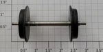 Usa Trains R2093-1 Scale Black Metal Wheel Set With Non-magnetic Axle (10). Fixed Price $80.00.