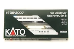 Kato N-scale #106-3007 Rail Diesel Car New Haven, Set B RDC-2 #121 RDC-4 #137. Fixed Price $274.99.