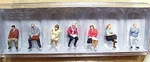 Ho 1:87 Scale Preiser 10723 Seated Passengers For Bus Train Seven Figures. Fixed Price $25.95.