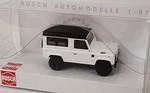 Busch New Ho 1/87 Scale Land Rover Defender 90 White Finish With Black Roof. Fixed Price $31.99.