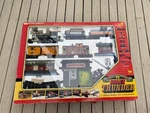 Vintage Rio Grande - Roll'n Thunder" Toy Railroad Train Set 35 Pc New Bright. Fixed Price $149.00.