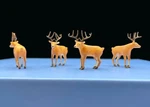 Miniature Deer / Caribou Animal Figure. 1:64 Or 1:87 Scale No Preiser. Fixed Price $39.50.