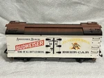 Lgb 4070 Scale Budweiser Woodside Reefer Car. Fixed Price $39.99.