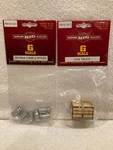 Six Milk Cans & Steamer Trunk - (1:22.5) Scale Bachmann Big Haulers. Fixed Price $10.00.