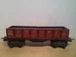 1939-41 Vintage Lionel #2677 Gauge Red Gondola 7.5" Long Good Condition. Fixed Price $19.99.