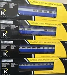 K-line K4612 21 Csxt Aluminum Executive Passenger 4-CAR Set O-scale 3-RAIL. Fixed Price $1150.00.