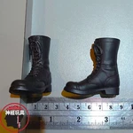 Zytoys ZY1027 1/6 Scale Usa Army M42 Combat Black Boots For 12" Figure Shoes. Fixed Price $13.00.