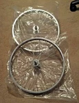 Pair Of 3/4" Rims Action Bicycle Usa, Inc. 740/1160 Chrome Wheels 36 Spoke. Fixed Price $60.00.