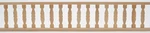 Dollhouse Miniatures 1:12 Scale Porch Railing, X 12", Flat Rails #CLA70248. Fixed Price $10.99.
