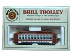 Bachmann Ho Scale Market Lighted Brill Trolley Streetcar. Fixed Price $29.03.