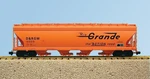 Usa Trains R14106 Drg&w 4-BAY Center Flow Covered Hopper Orange Rio Grande 15531. Fixed Price $189.95.