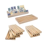 Wooden Domino Trays/racks Set Of 8 Mexican Train Trays/r... Fast Usa Ship. Fixed Price $26.25.