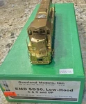Scale Overland Models 1887 Emd SD50 Low-hood & Up Locomotive. Fixed Price $185.00.