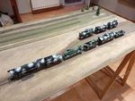 Piko - Gutzold, Mega Wwii Military Train Set With Engine And 7 Wagons, Scale Ho. Fixed Price $210.00.