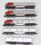 Con-cor Santa Fe Atsf 2-E8 Powered/ 1-F7B & Non Locomotive Set. Fixed Price $229.95.