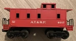 Lionel Postwar 6017-235 A.t.&s.f. Caboose Gauge Nice Box. Fixed Price $59.99.