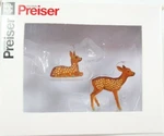 Preiser 1:25 Scale # 47706 Two Fawn Deer Animal Figures. Fixed Price $16.45.