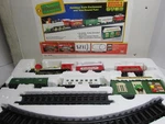 Bright Santa's Musical Express Holiday Train Starter Set Sound Light Smoke. Fixed Price $30.00.