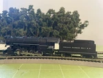 #006 - N Scale Locomotive Atlas 2112 Combo With Charcoal Car. Fixed Price $95.00.